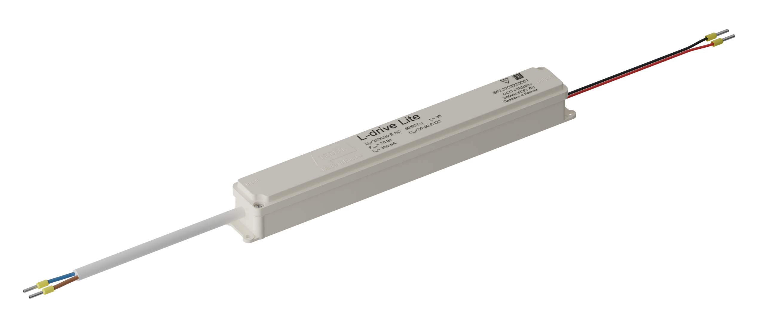 Драйвер L-drive Lite/30/30-90В/250mA/230AC IP20 LEDEL