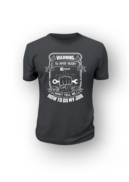 Футболка черная Avoid injury L