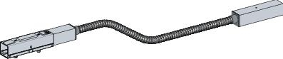 Canalis, flexible length, 40A, 2m, 1 circuit, 3L+N+PE