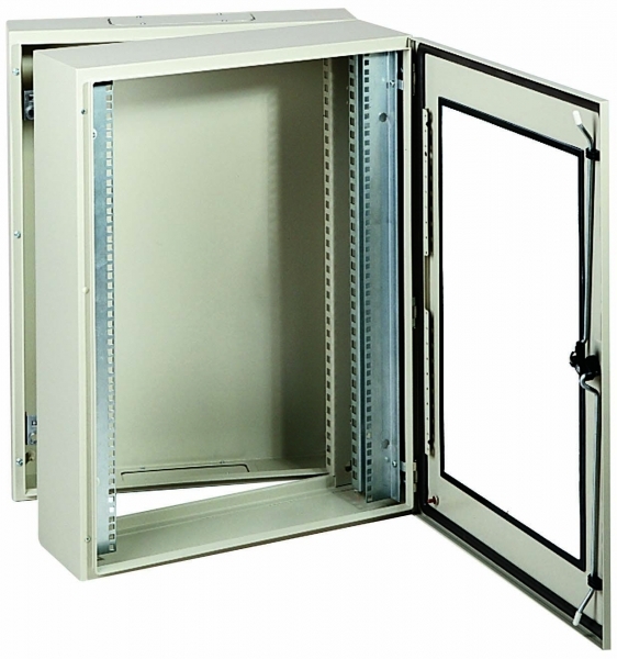 ШКАФ 19" С ПРОЗР. ДВ. 2-КОРП.5U ГЛ.480