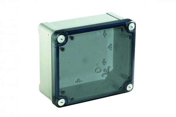 ПЛАСТИКОВАЯ КОРОБКА С ПРОЗРАЧНОЙ КРЫШКОЙ ABS 291x241x128