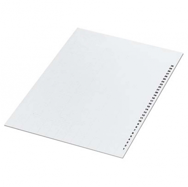 МАРКИР СТР A4 С 488 СИМВ 15X4MM, КАБ ДЛЯ NSYTRABCV ХОМУТОВ, БЕЛ