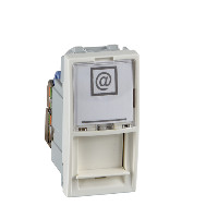 РОЗЕТКА 1ХRJ45 КАТ. 5Е ИТАЛ НА 1 МОД БЕЖ