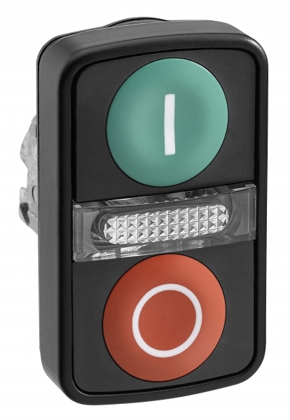 ГОЛОВКА КНОПКИ ДВОЙНАЯ С МАРКИРОВК + LED ZB4BW7A37417