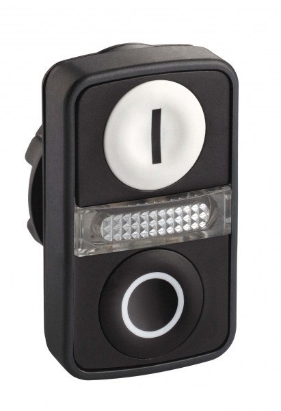 ГОЛОВКА КНОПКИ ДВОЙНАЯ С МАРКИРОВК + LED ZB5AW7A1721