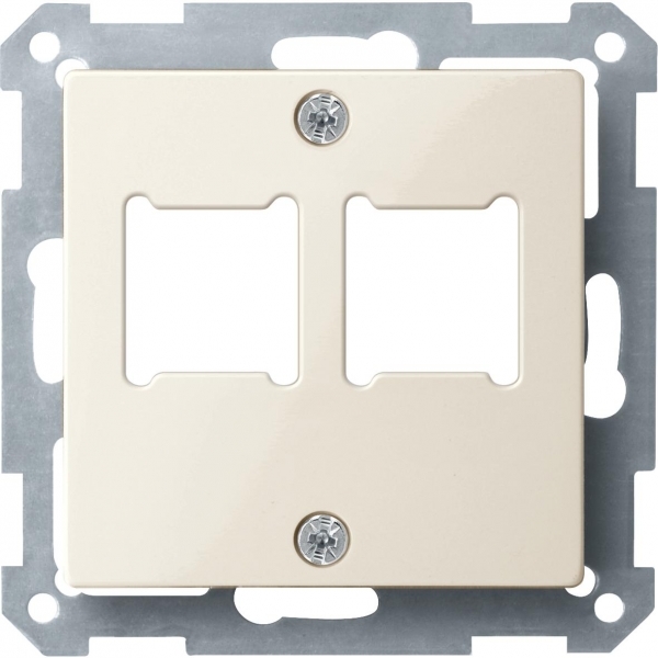 MERTEN ЦЕНТР.ПЛАТА д/розетки RJ11/RJ45, 2 поста, БЕЖЕВЫЙ, QF SM