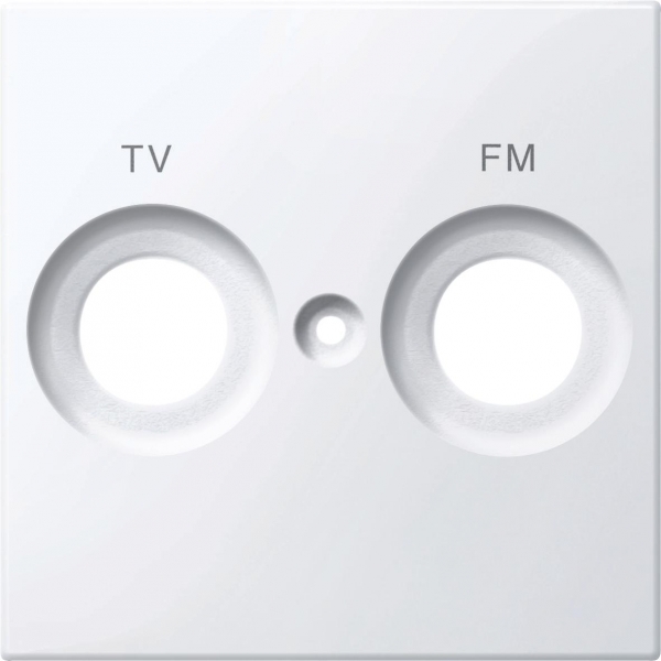 MERTEN ЦЕНТР.ПЛАТА д/антенной розетки маркировкой FM и TV, АКТИВНЫЙ БЕЛЫЙ, SM