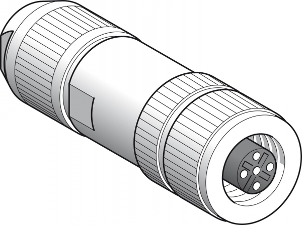 КОННЕКТОР, М12, 5 PIN, РОЗЕТКА,