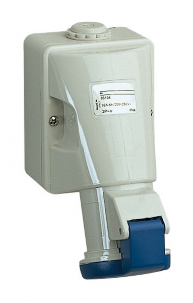 НАСТЕН РОЗЕТКА ВИНТ 32А 2P+E IP44 220В