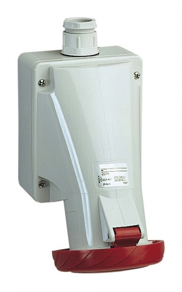 НАСТЕН РОЗЕТКА ВИНТ 32А 3P+E IP67 380В