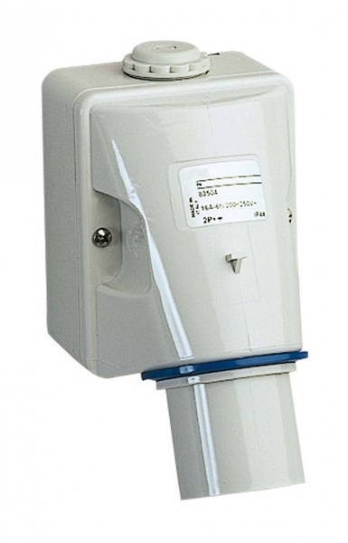 PLUG WALL MOUNT 16A 2P-E