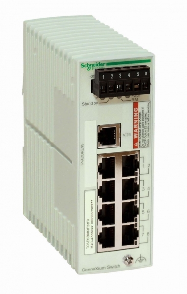 Коммутатор ConneXium (Managed) 8TX, бюдж