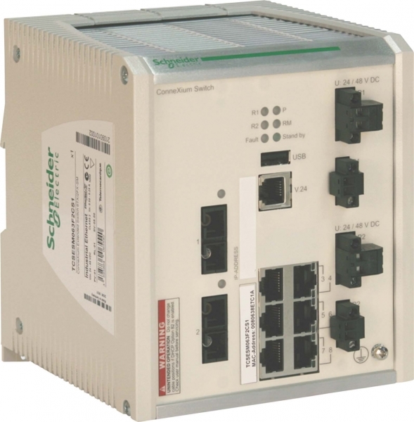 Коммутатор ConneXium 6TX/2FX-SM, усовер