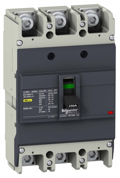 АВТ. ВЫКЛ. EZC250N 25 KA 400В 3П3Т 150 A