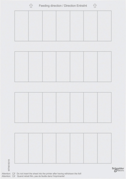 SM,ЭТИКЕТКИ ДЛЯ 1-, 2- ИЛИ 4-КН.ВЫКЛ,БЕЛ