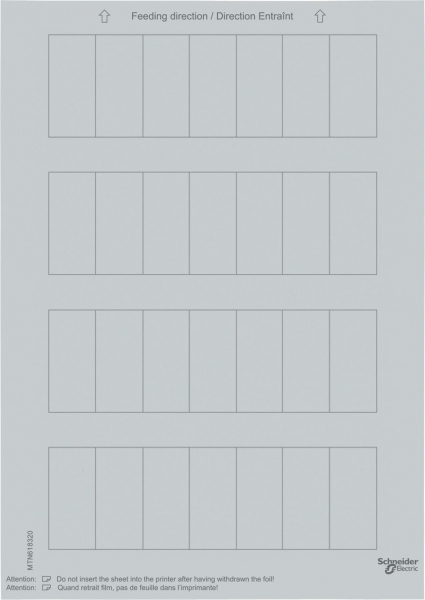 SM,ЭТИКЕТКИ ДЛЯ 1-, 2- ИЛИ 4-КН.ВЫКЛ,СЕР