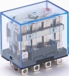 Промежуточное реле 4 конт. с инд. LED 10А 12В AC ПР-