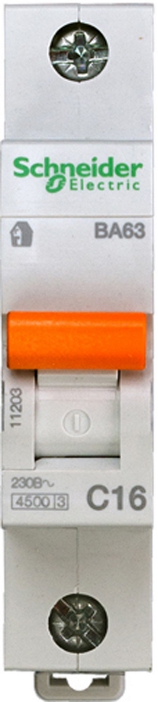 АВТ. ВЫКЛ. ВА63 1П 16A C