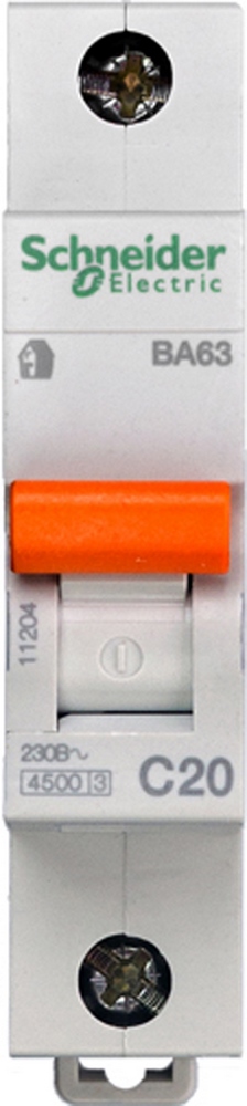 АВТ. ВЫКЛ. ВА63 1П 20A C