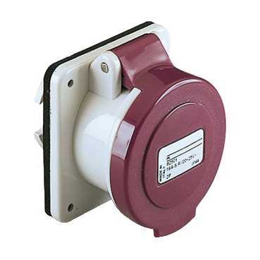 Настен розетка винт 16А 2p+e IP44 20В