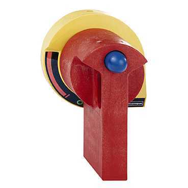 Rotary handle front GS1, 100&hellip;400A, red handle