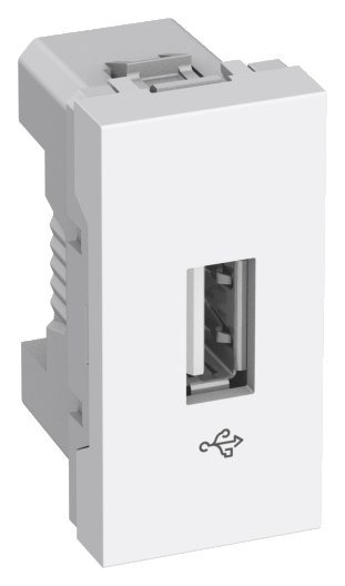 РОЗЕТКА USB 2.0 БЕЛАЯ