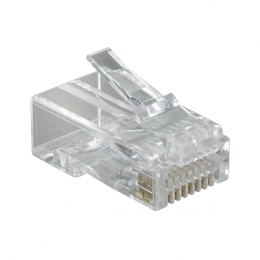 Разъем RJ45 медный 5e UTP, обжимной, 100шт.