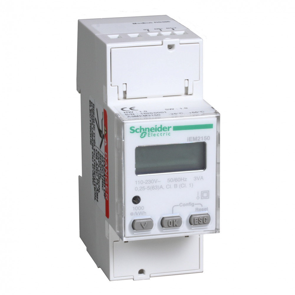 Счетчик iEM2150, 1-ф, 63A, 1 тариф, RS-485
