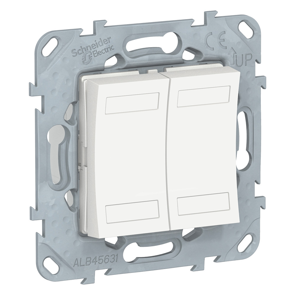 UNICA NEW KNX 2-кнопочный выключатель, БЕЛЫЙ 