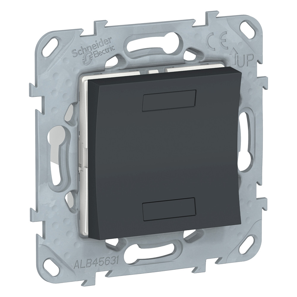 UNICA NEW KNX 1- кнопочный выключатель, АНТРАЦИТ