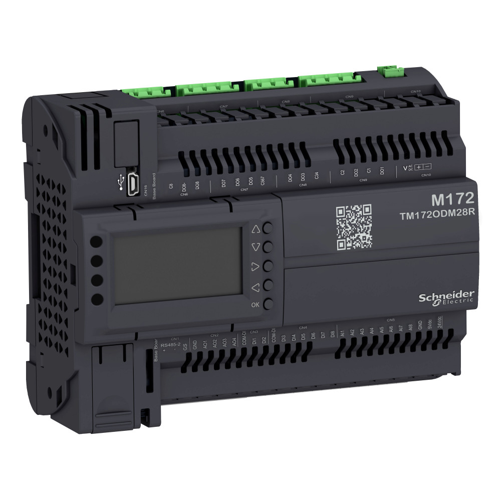 M172 Оптим, диспл, 28 I/Os, 2 RS485 изол