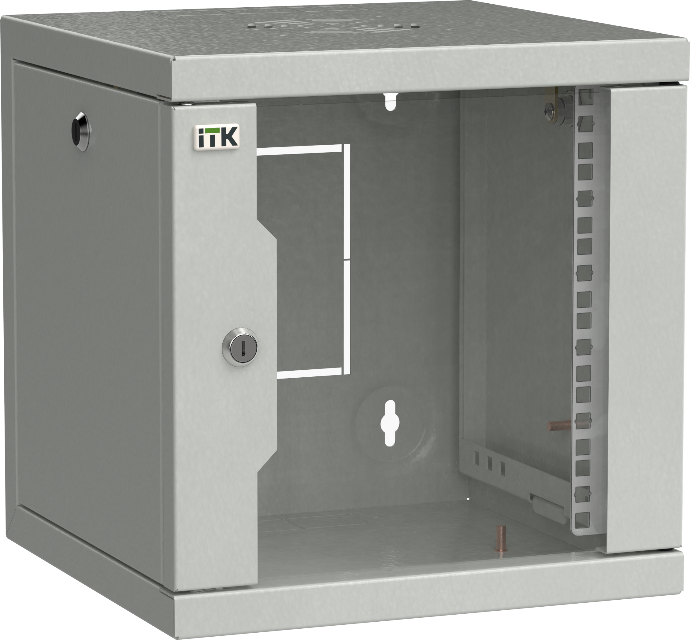 ITK LINEA WS Шкаф 10" 6U 320x310мм дверь обзорная со стеклом серый