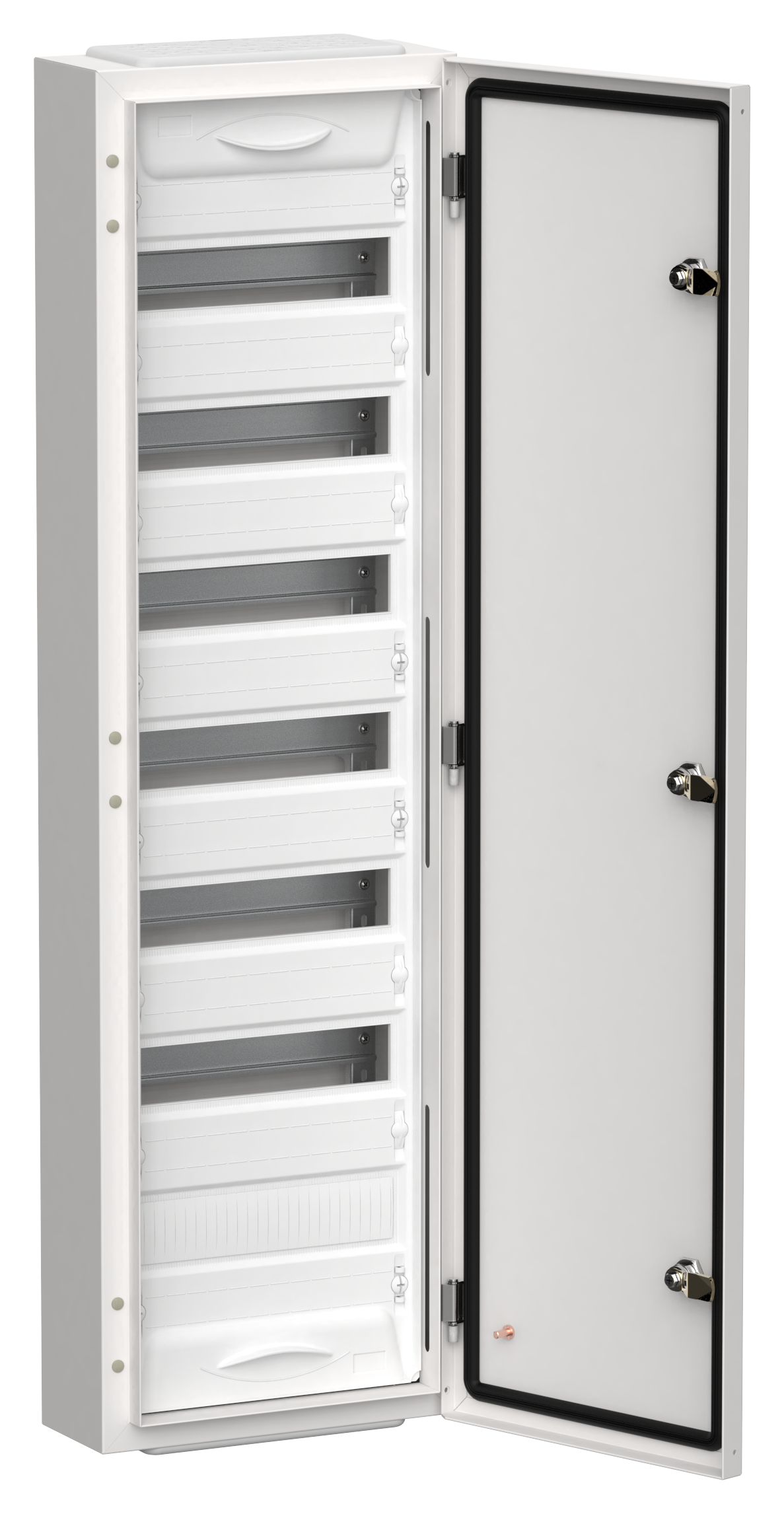 TITAN 5 Корпус металлический ЩРн-84 (1х84) 1085х310х140мм IP54 белый (одна дверь) IEK