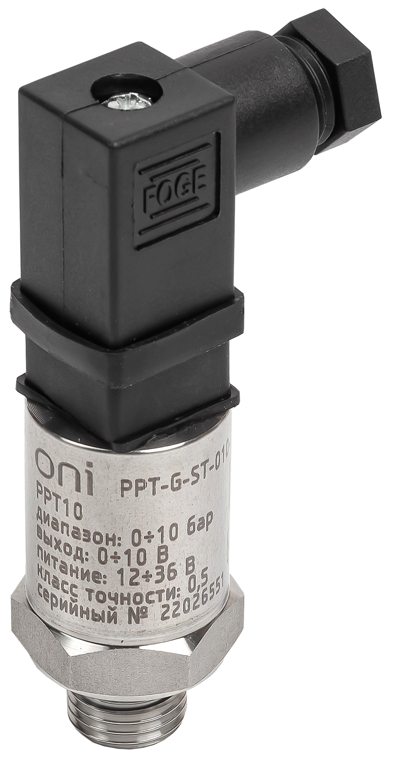 Преобразователь избыточного давления PPT10 0,5% 0-10Бар 0-10В G1/4 Mini 4-pin ONI