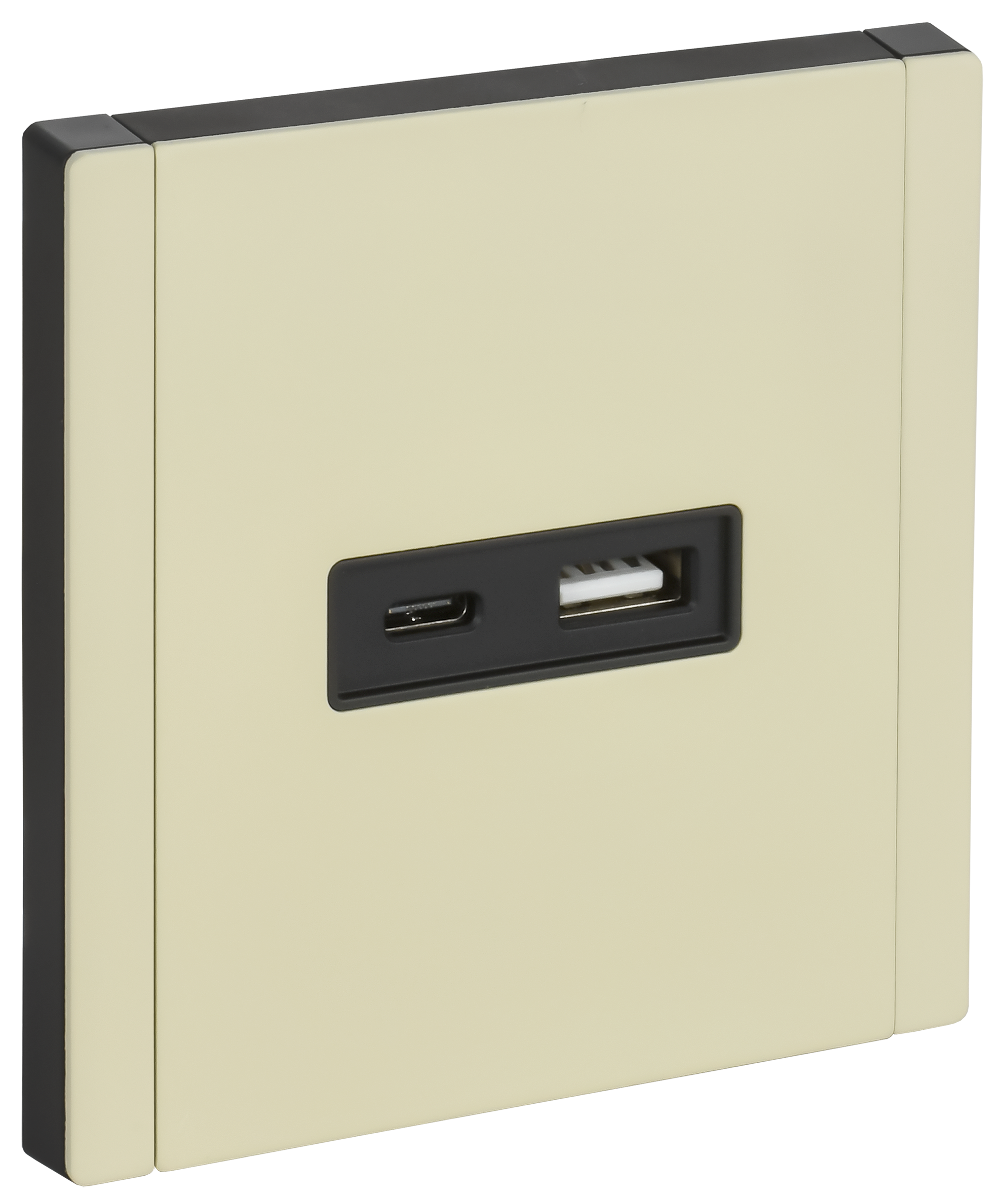 FORTE&PIANO Розетка USB A+C 3,1А FP850M металл слоновая кость IEK