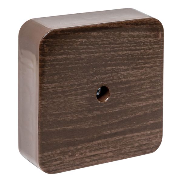 Коробка разветвительная КМР-030-030кг (75x75x26) с клеммником тёмное дерево EKF PROxima