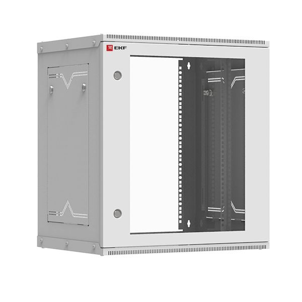Шкаф телекоммуникационный настенный разборный 12U (600x450) дверь стекло, Astra серия EKF PROxima
