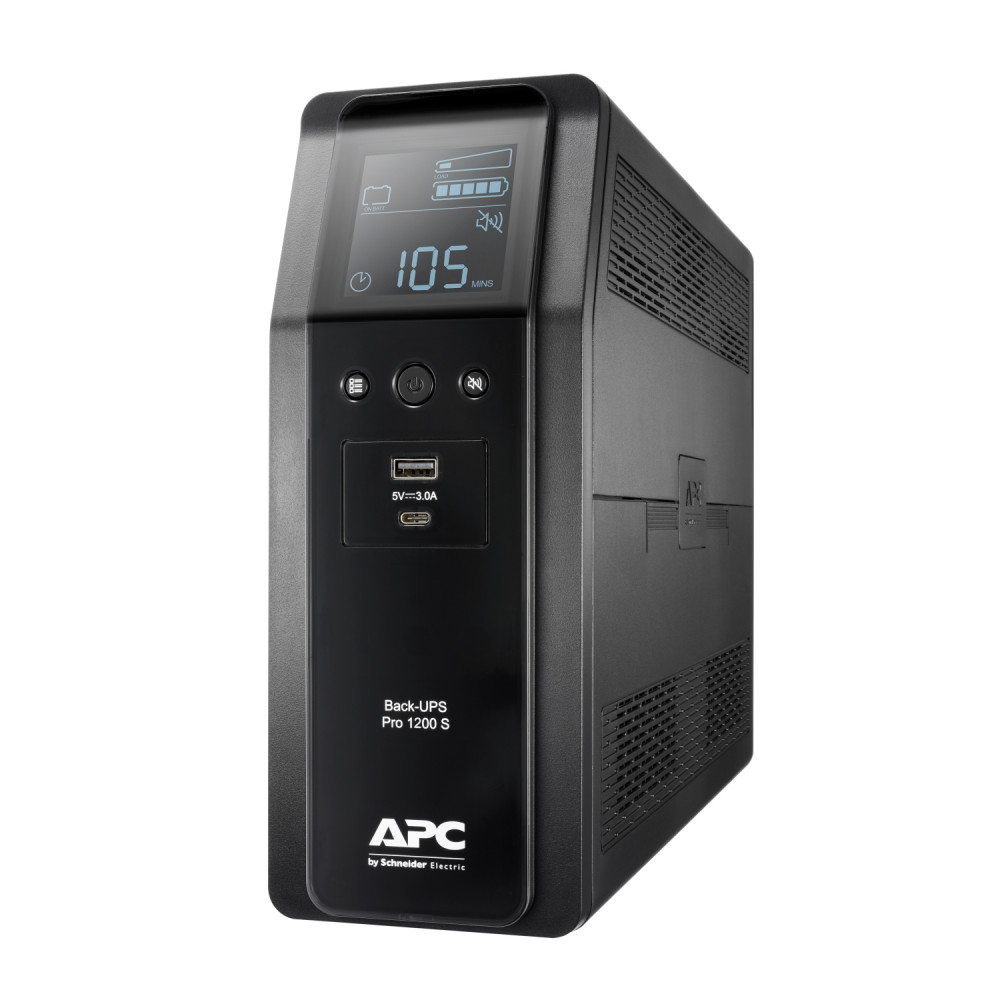 Источник бесперебойного питания Back-UPS Pro мощностью 1200ВА с IEC розетками и USB-C портом
