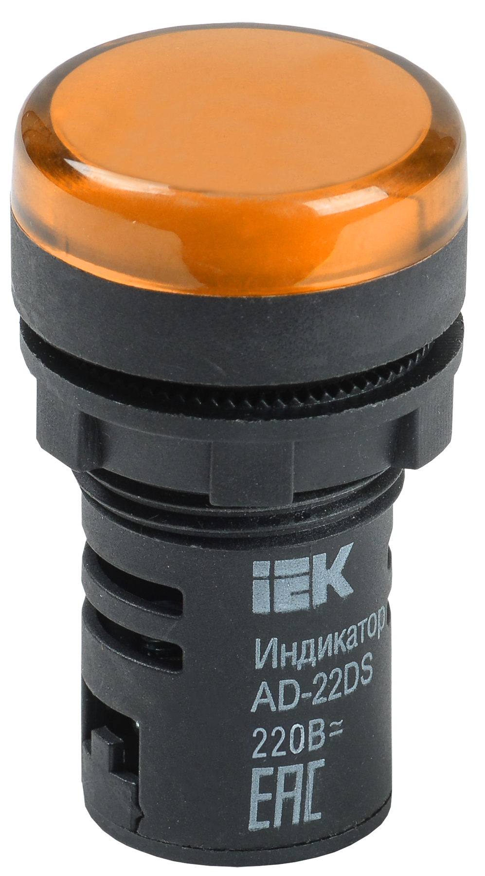 Лампа AD22DS(LED)матрица d22мм желтый 230В AC/DC IEK