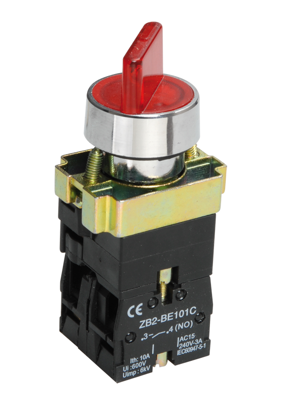 Переключатель LAY5-BK2465 2 положения красный NO+NC IEK