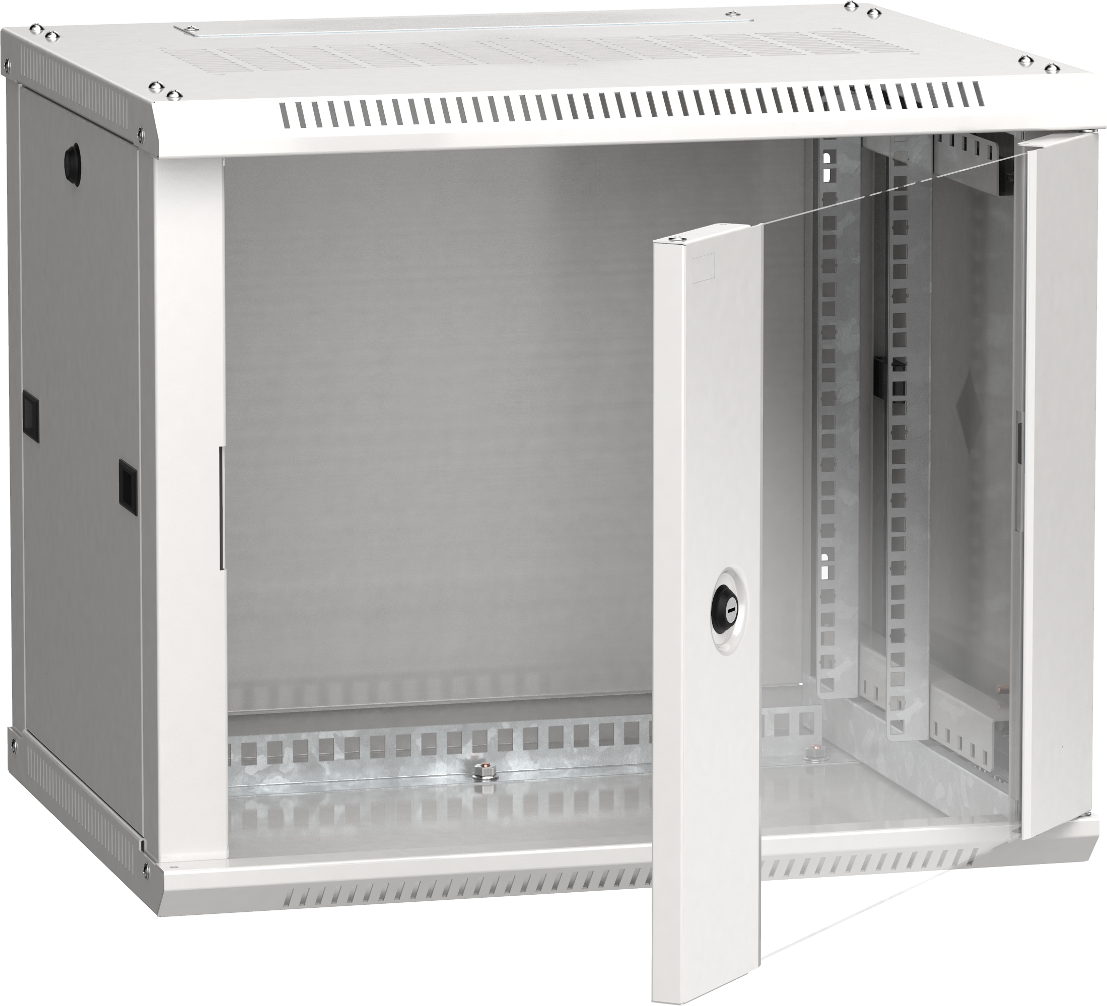 ITK Шкаф LINEA W 6U 600х450мм дверь стекло серый RAL7035