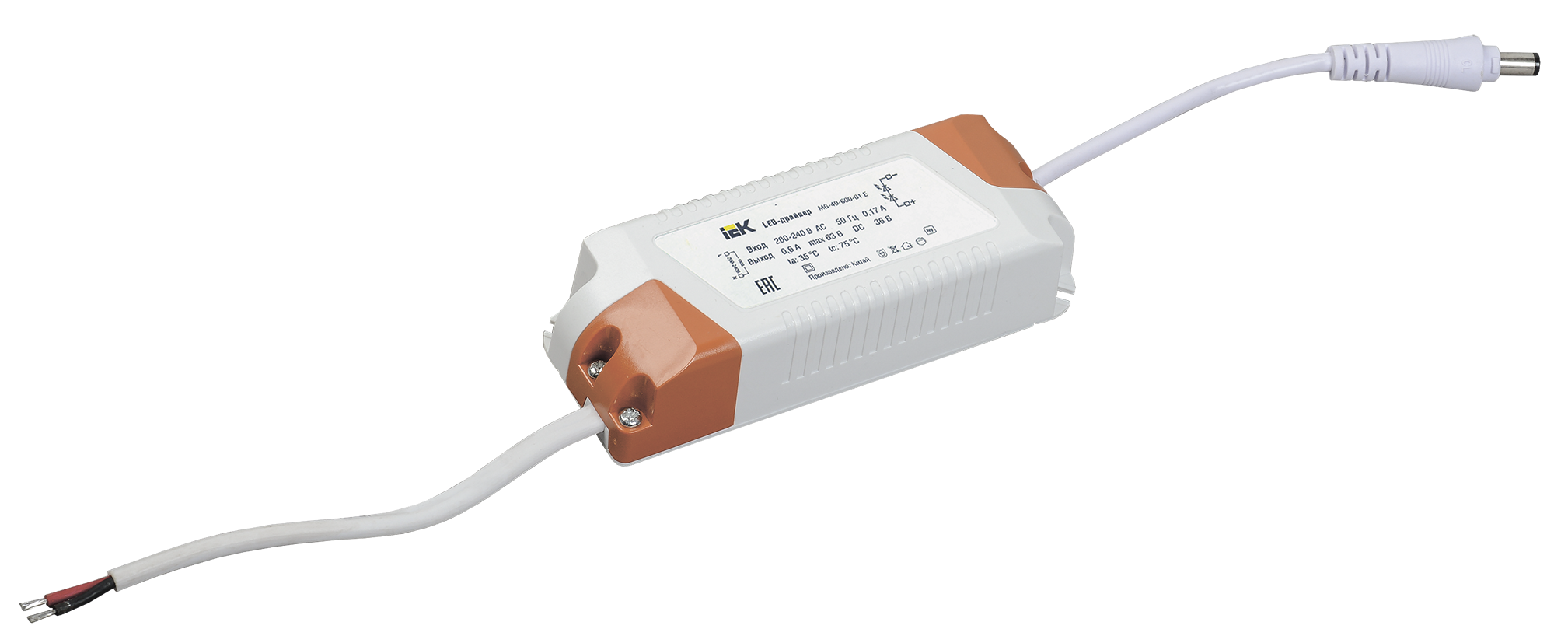 LED-драйвер MG-40-600-02 E для ДВО 36Вт eco W IEK