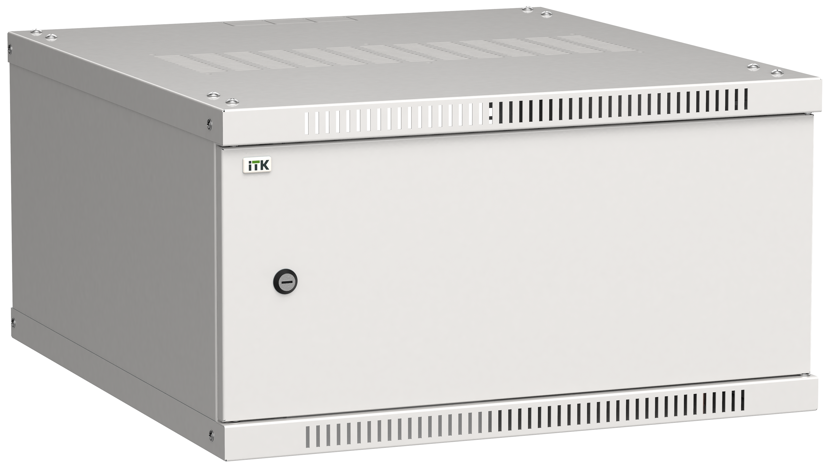 ITK Шкаф настенный LINEA WE 6U 600х650мм дверь металл серый