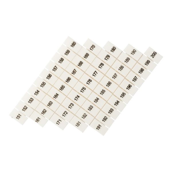 Маркеры для UT/ST/Push-in 2,5 с нумерацией 150-200 (100 шт.) EKF