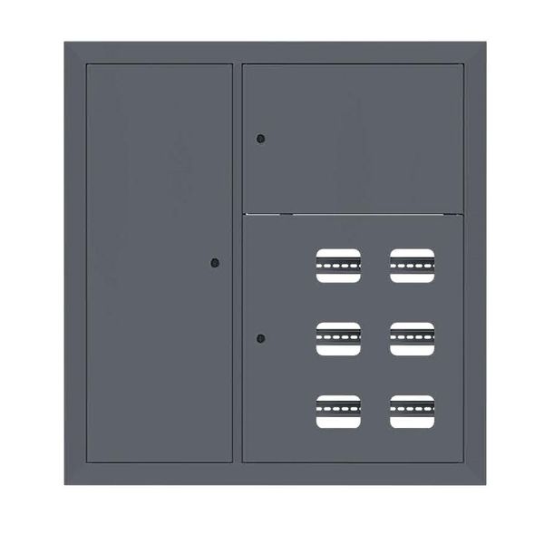 Щит этажный 6 кв. слаботочка слева RAL7024 (1000x950x150) EKF PROxima