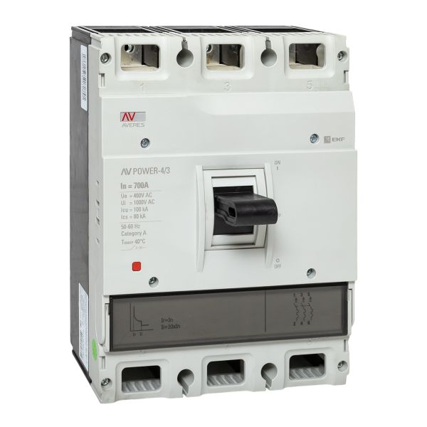 Выключатель автоматический в литом корпусе AV-POWER-4/3 700А 100кА TR EKF