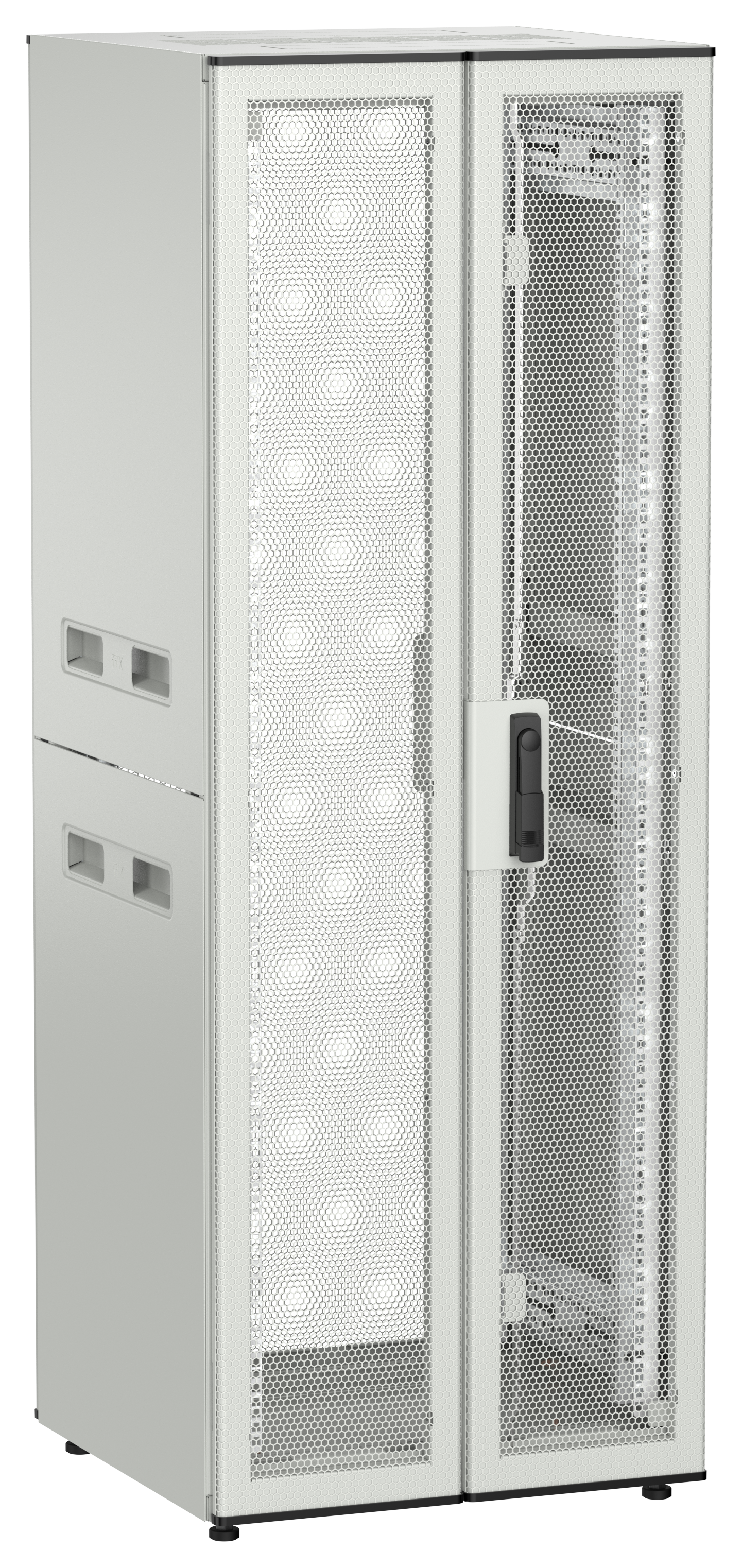 ITK UNITBOX N Шкаф сетевой 19" напольный 33U 600х600мм двери перфорированная металлическая двустворчатая перфорированная серый