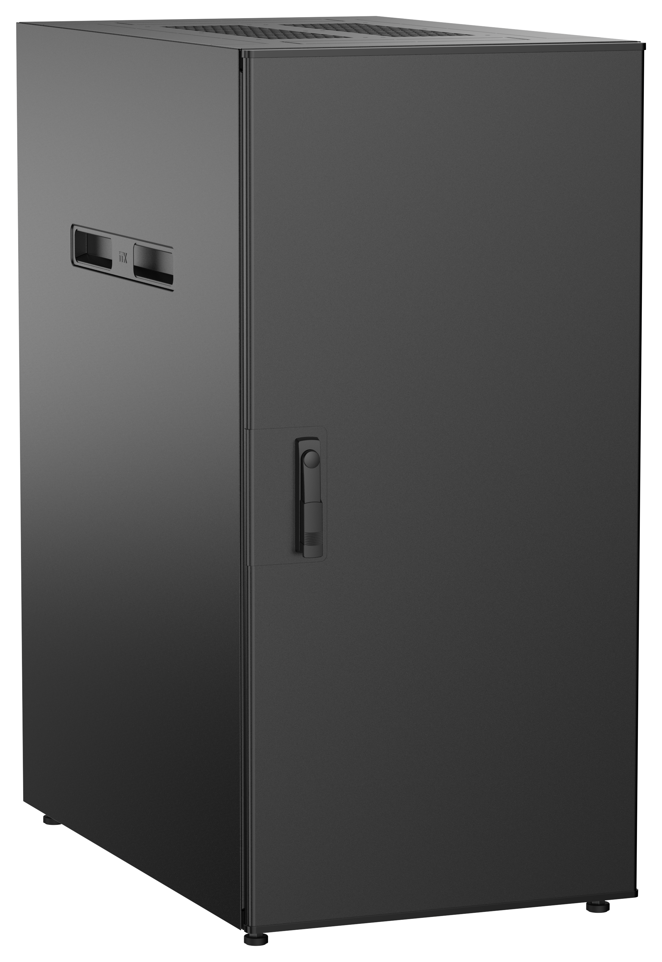 ITK UNITBOX N Шкаф сетевой 19" напольный 24U 600х1000мм металлическая передняя дверь черный
