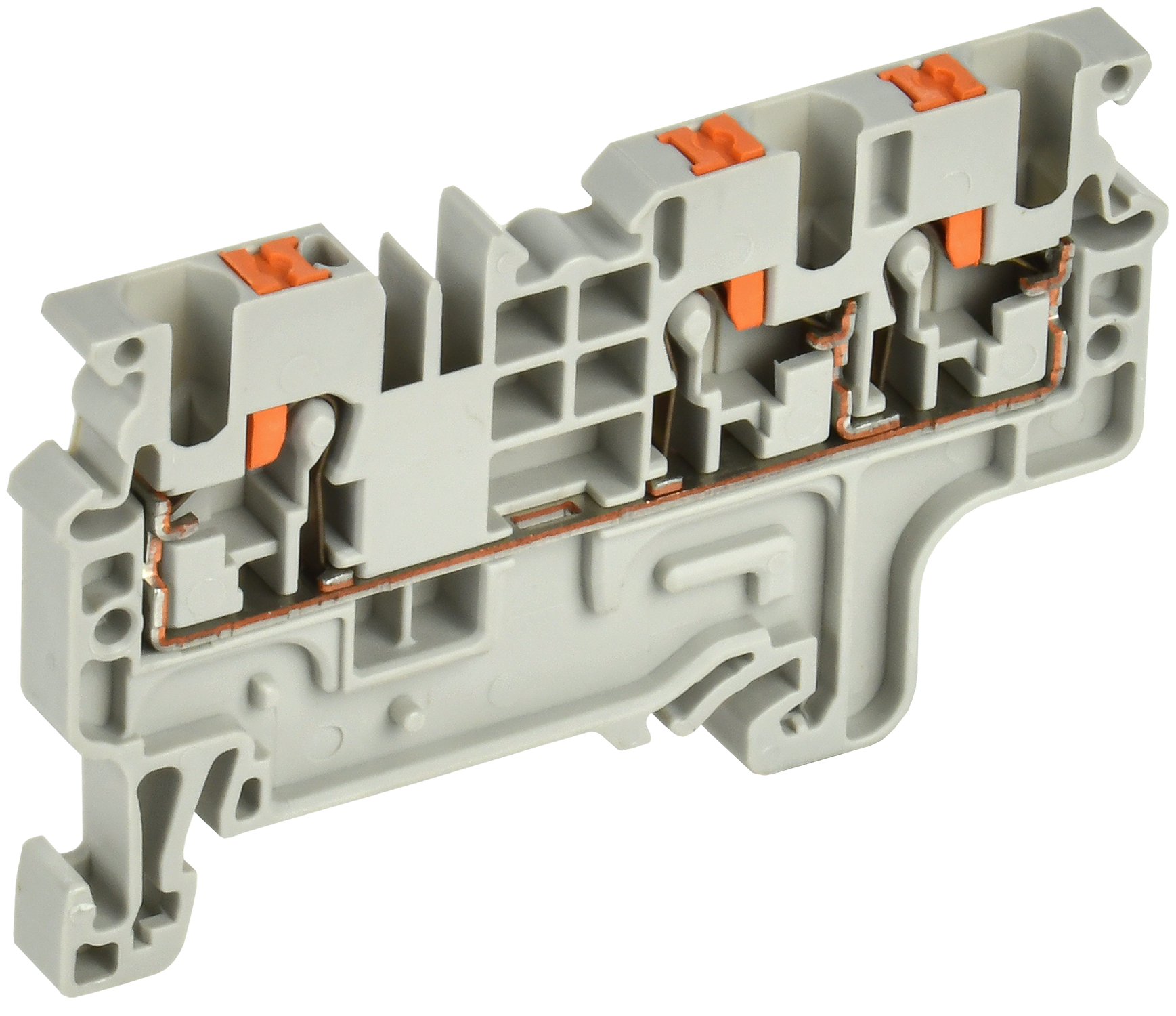 ARMAFIX Клемма пружин. Push-in CP-MC 3 вывода 2,5мм2 серая IEK