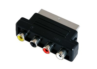 Переходник штекер SCART - 4 RCA  REXANT
